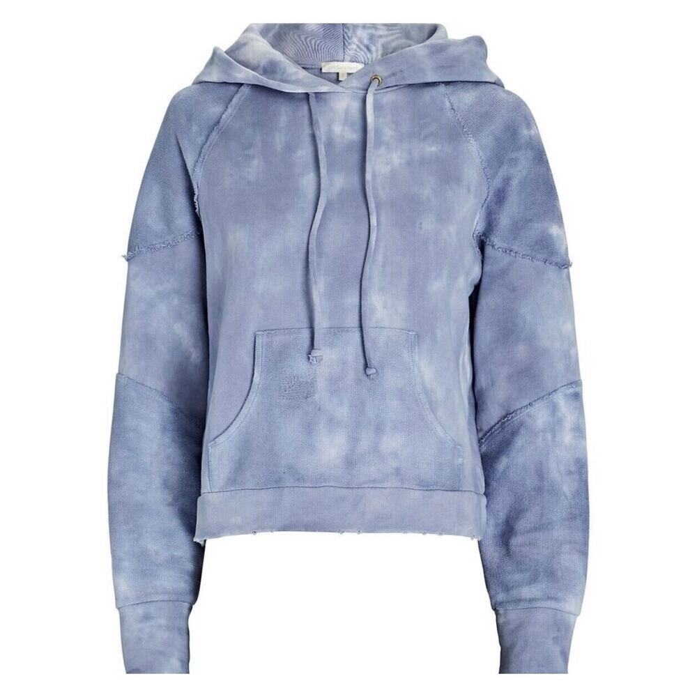 Love Shack Fancy Anarosa Hoodie- Washed Denim Size Small - Picture 4 of 11